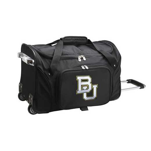 CLBAL401: NCAA Baylor Bears 22IN WHLD Duffel Nylon Bag